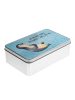 Mr. & Mrs. Panda Aufbewahrungsbox Pinguin Lachen mit Spruch in Eisblau