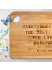 Mr. & Mrs. Panda Holzbrett Spruch Stiefkind von Liebe mit Spruch in Braun