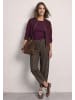 Street One Barrel Leg Hose mit aufgesetzten Taschen in Black Coffee