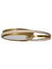 Beliani Deckenleuchten COQUET in Gold/Weiß - (W) 50 x (H) 8 x (L) 50 cm