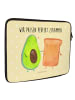 Mr. & Mrs. Panda Notebook Tasche Avocado Toast mit Spruch in Gelb Pastell