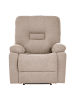 Beliani Sessel BERGEN in Beige/Schwarz - (W) 85 x (H) 101 x (L) 74 cm