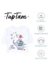 TupTam Unisex Baby Langarmshirt mit Spruch Aufdruck 3er Set in beige