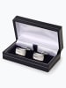 Andrew James Manschettenknopf in silber - 0001