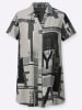 WITT WEIDEN Longbluse in schwarz-ecru-bedruckt