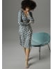 Aniston SELECTED Jerseykleid in beige-blau-gemustert