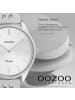 Oozoo Analog-Armbanduhr Oozoo Timepieces silber mittel (ca. 38mm)