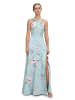 Vera Mont Abendkleid mit Blumenprint in Green/Pink