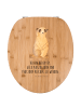 Mr. & Mrs. Panda Toilettendeckel Erdmännchen mit Spruch in Braun