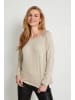 CULTURE Strickpullover CUannemarie Relaxed fit in Warm Sand Melange