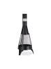 relaxdays Terrassenofen in Schwarz - (H)120 x Ø 47 cm