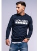Jack & Jones Sweatshirt Print - ELEMENTS SWEAT CREW NECK in Total Eclipse