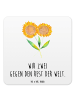 Mr. & Mrs. Panda Tischuntersetzer Blume Sonnenblume mit Spruch in Weiß
