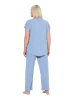 Ulla Popken Pyjama in frostblau