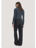 Hessnatur Wollhose Straight Leg in schwarz