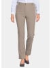 GOLDNER Kurzgröße:  Vorteilhafte Jeanshose Anna in taupe