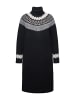 Ulla Popken Strickkleid in schwarz