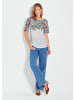 GOLDNER Blusenshirt Elegantes Shirt mit Paisley-Design in weiß / gemustert