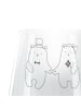 Mr. & Mrs. Panda Kerzenständer Bär Heirat mit Spruch in Transparent