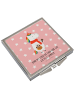 Mr. & Mrs. Panda Faltspiegel Einhorn Pilz mit Spruch in Rot Pastell