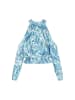 aleida Women Blouse in Blue Multicolor