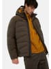 Camel Active Steppjacke mit abnehmbarer Kapuze in Dunkelbraun