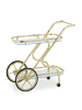 relaxdays Servierwagen in Messing - (B)43 x (H)80 x (T)85 cm