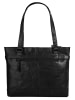 SPIKES & SPARROW Shopper echt Leder in schwarz