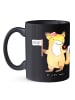 Mr. & Mrs. Panda Kaffeetasse Sozialarbeiterin Probleme mit Spruch in Schwarz