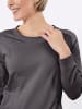 WITT WEIDEN Rundhals-Shirt in steingrau + anthrazit