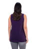 Ulla Popken Strick-Top in tiefes violett