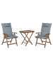 Beliani 5-tlg Bistro Set AMANTEA in Braun/Grau