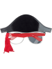 tectake Partybrille, auch Scherzbrille, in der Farbe schwarz/grau/rot