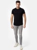 Tazzio T-Shirt Rundhals "E105" - Regular Fit- in Schwarz