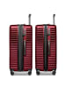 Redolz Essentials 18 4 Rollen Kofferset 3-teilig mit Dehnfalte metallic-red shiny