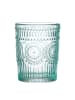 MARELIDA Trinkglas Wasserglas Vintage Boho 280ml in blau