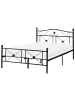 Beliani 2-tlg Doppelbett RODEZ in Schwarz