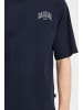 CASUAL FRIDAY T-Shirt CFTue tee with small chest embroidery in Blau