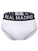 Real Madrid Slip 5er Pack in Schwarz/Grau/Weiß