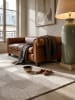 KADIMA DESIGN Kurzflorteppich Geometrisch Antirutsch pflegeleicht Wohnzimmer Flur in Creme