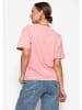 SASSYCLASSY T-Shirt mit schmalen Streifen in Rosa
