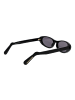 GCDS Unisex Sonnenbrille Oval Schwarz