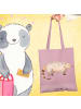 Mr. & Mrs. Panda Tasche Nasenbär ohne Spruch in Rosa Pastell