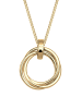 Elli DIAMONDS  Halskette 925 Sterling Silber Kreis in Gold