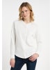 DreiMaster Damen Sweatjacke in Wollweiss