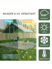 ABRIHOME Freilaufgehege in Grau 3x1,5x2 m mit Sicherheitsschloss wasserdicht für Kleintiere