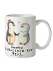 Mr. & Mrs. Panda Tasse Pinguin Beste Großeltern der Welt mit Spruch in Weiß