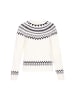 DreiMaster Women Sweater in offwhite navy