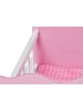Pinolino Puppenbett Jasmin, 4-tlg. in Rosa,Weiß, 50 x 29 x 29 cm