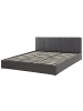 Beliani Doppelbett DREUX in Grau - (W) 191 x (H) 90 x (L) 214 cm